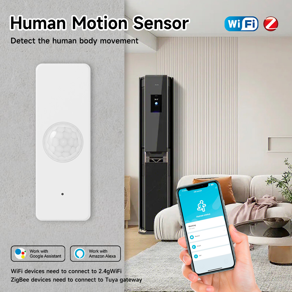 Smart Home Wiser - Tuya WiFi Zigbee PIR モーションセンサー スマートホーム人体赤外線検出器