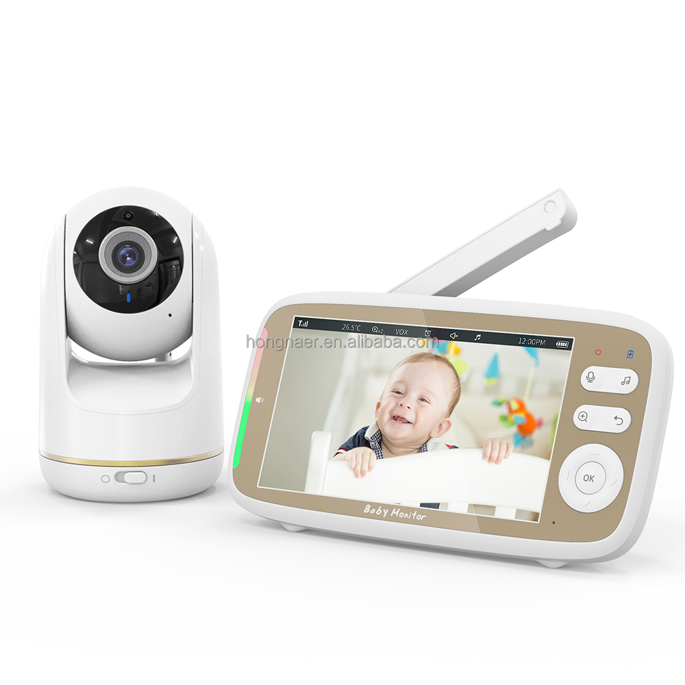 Smart Home Video - ホンナール ホームオーディオ ベビーCCTV セキュリティ睡眠監視カメラ VB803 LCD
