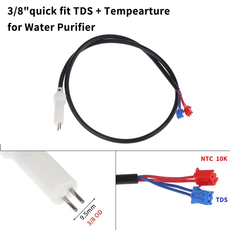 Temperature Sensor - 3/8インチ TDS導電率+NTC温度測定水質センサー 水質検査プローブ