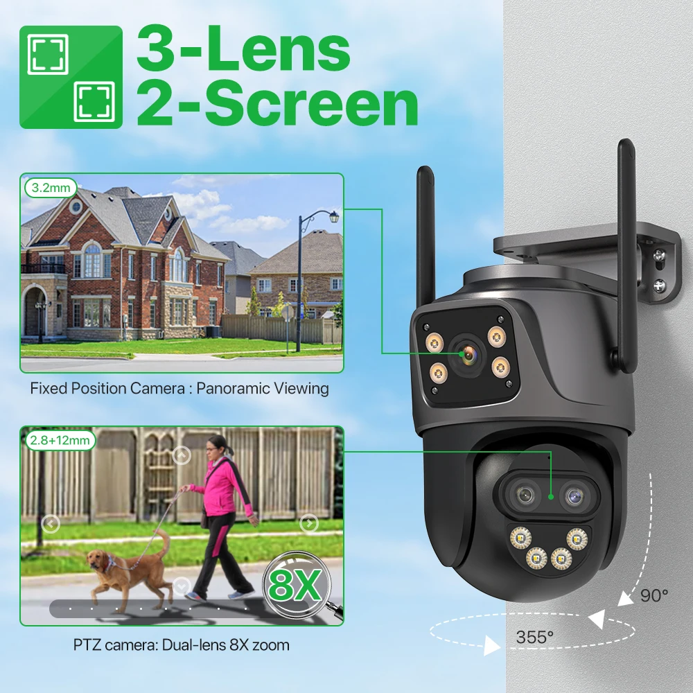 WONSDAR IP カメラ屋外用 3 レンズ外部 WiFi - Smart Home Camera Ezviz のレビューと価格