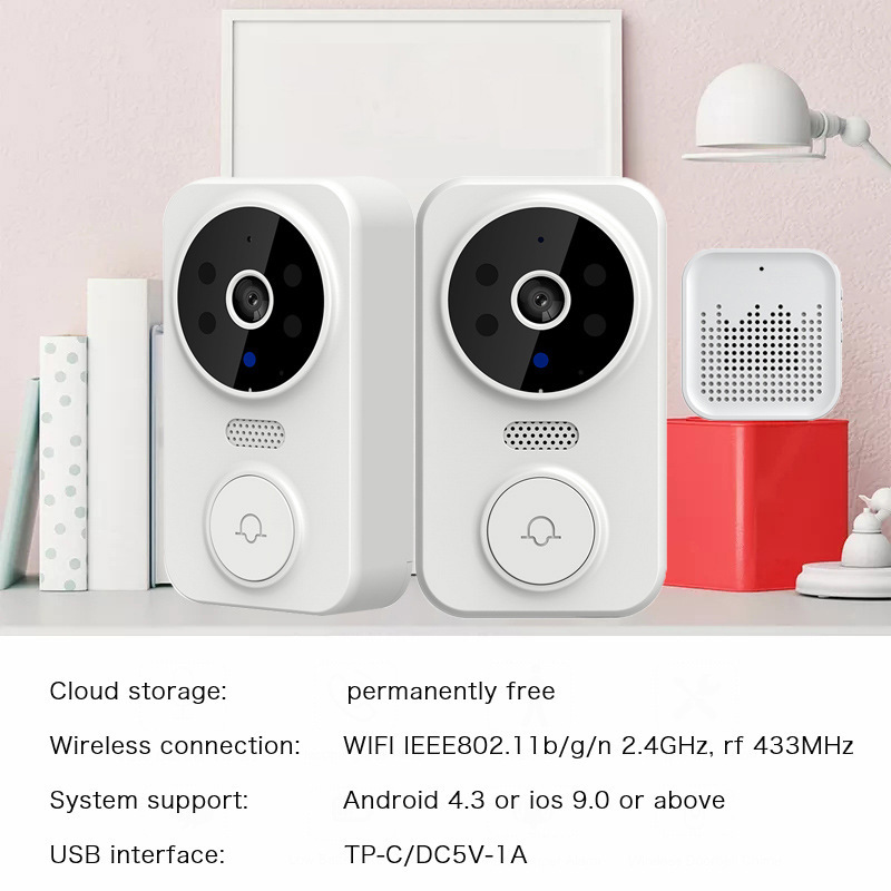 Tuya WIFI ドアベル スマートホーム ワイヤレス電話 - Smart Home Video のレビューと価格