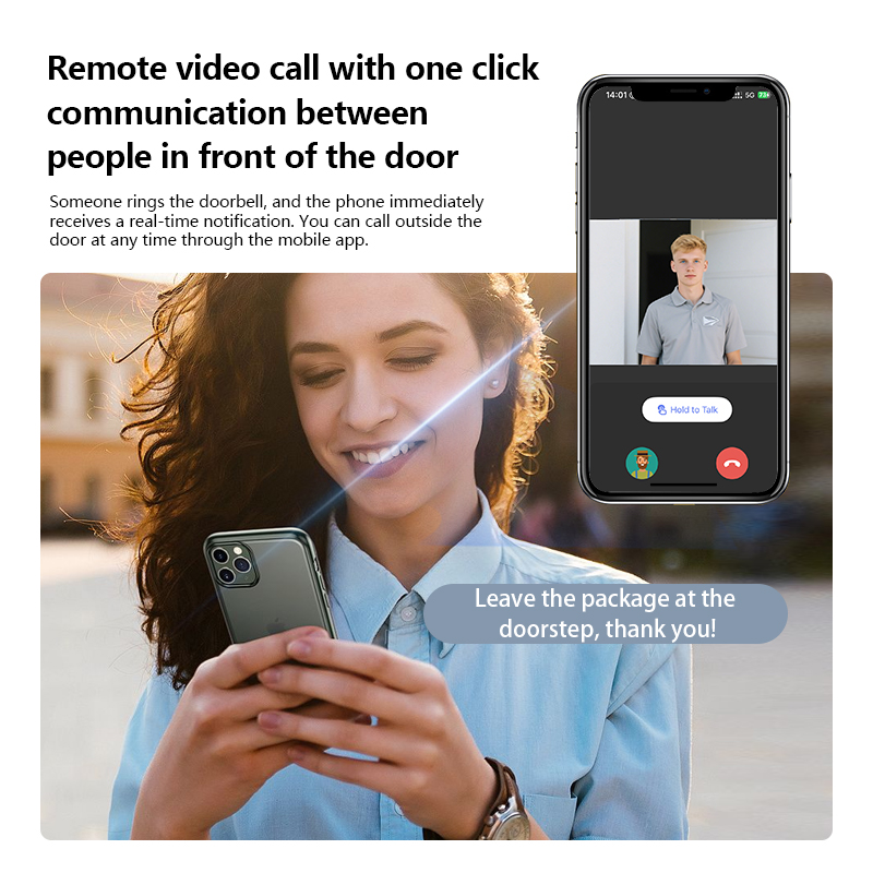 スマートビデオドアベルカメラ、屋内チャイム付きワイヤレスWi - Smart Home Video のレビューと価格