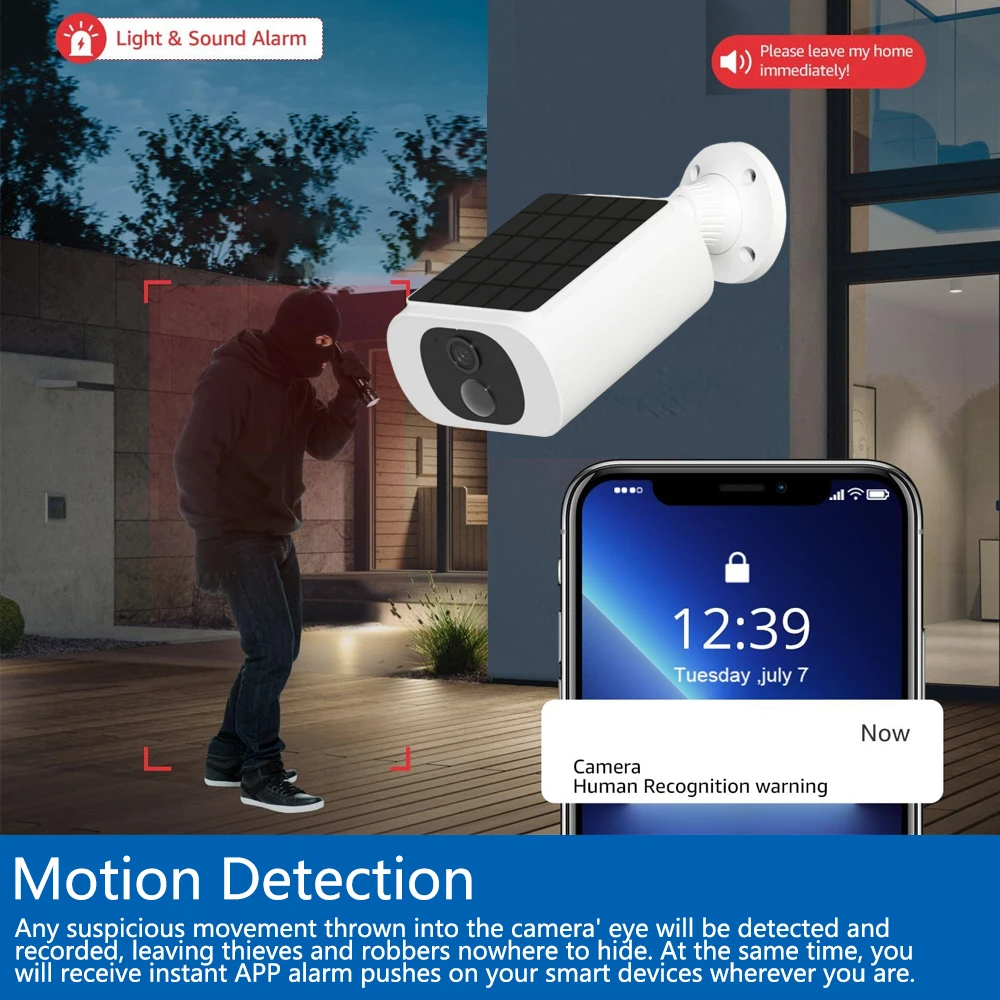 5MP Tuya Smartlife 屋外ソーラーバッテリー - Smart Home Wiser のレビューと価格