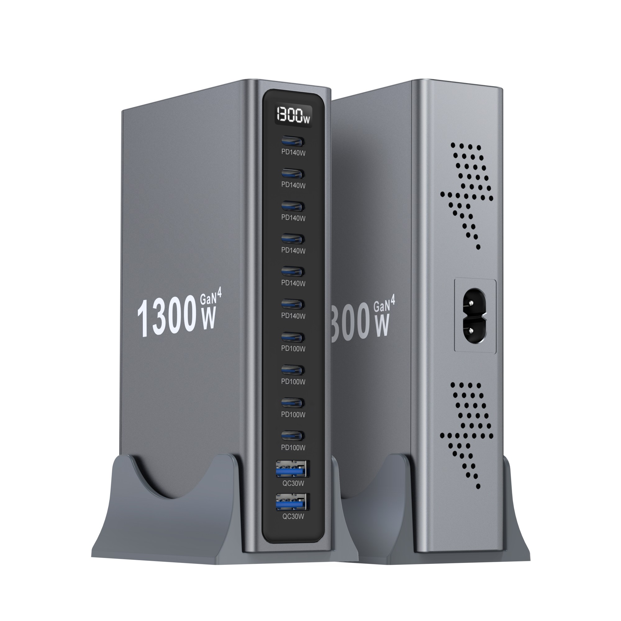 1300W GaN IV 12ポートUSB C充電ステーショ - Smart Home Hub 2 のレビューと価格