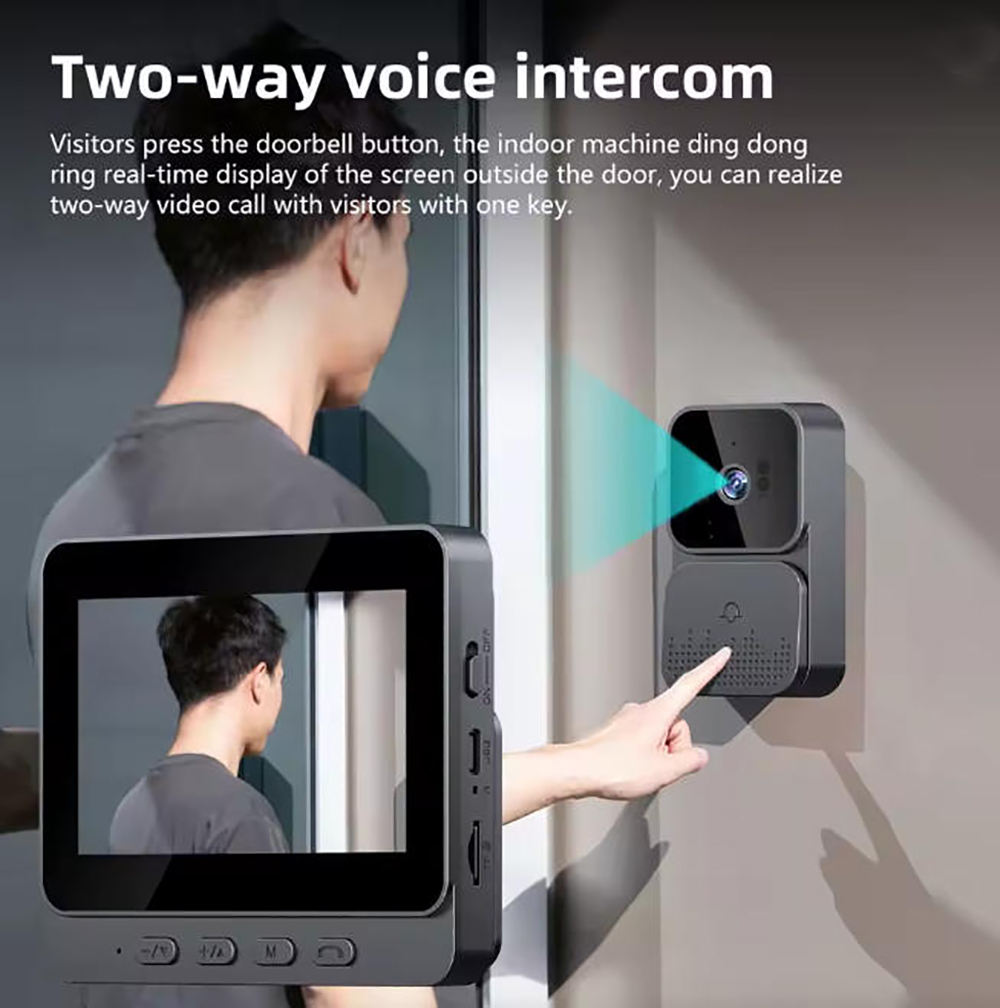    ドアベルカメラ、4G対応ビデオインターホン、暗視機能 - Smart Home Video のレビューと価格