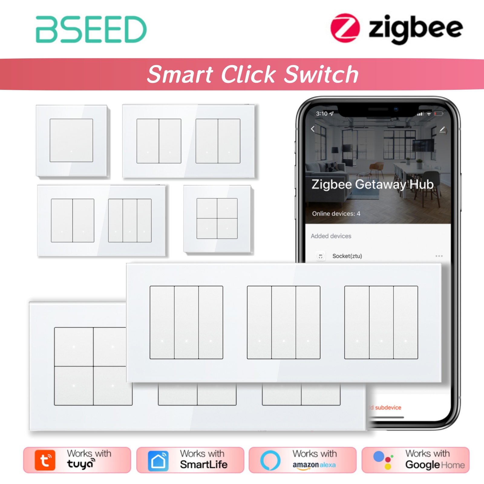BSEED ZigBee クリックスイッチシリーズ ウォール - Smart Home Yellow のレビューと価格