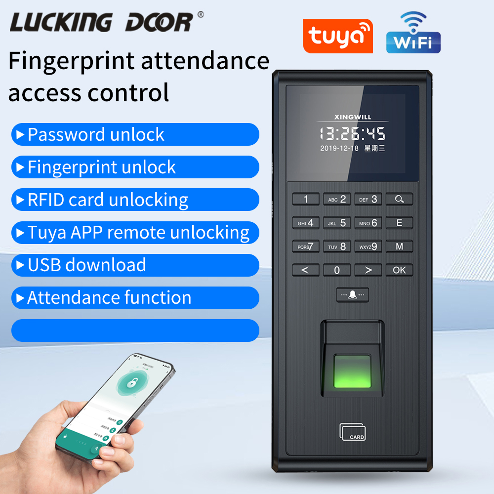 Tuya-インテリジェント生体認証指紋認証システム,時間監視 - Smart Home Door Lock のレビューと価格