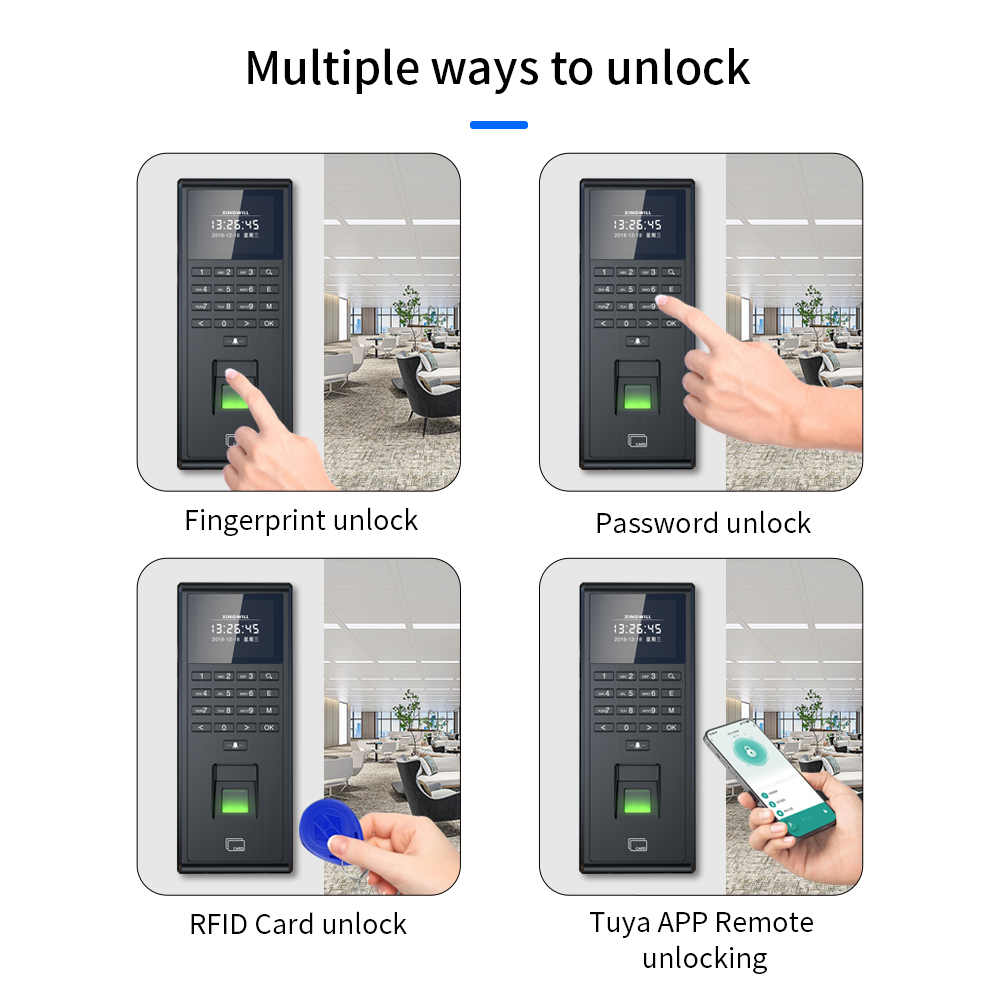 Tuya-インテリジェント生体認証指紋認証システム,時間監視 - Smart Home Door Lock のレビューと価格