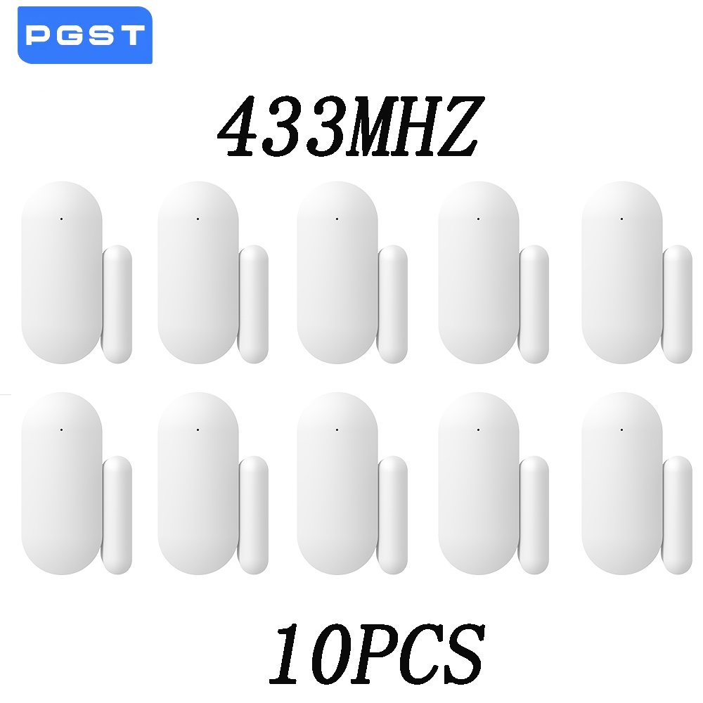 10 個 433MHz ワイヤレスドアセンサースマートアラー - Wireless Door Sensor のレビューと価格