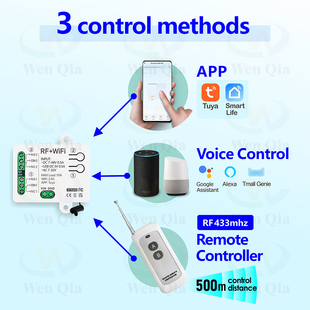 2CH スマートライトスイッチ Tuya、WiFi & RF - Universal Remote Smart Home のレビューと価格