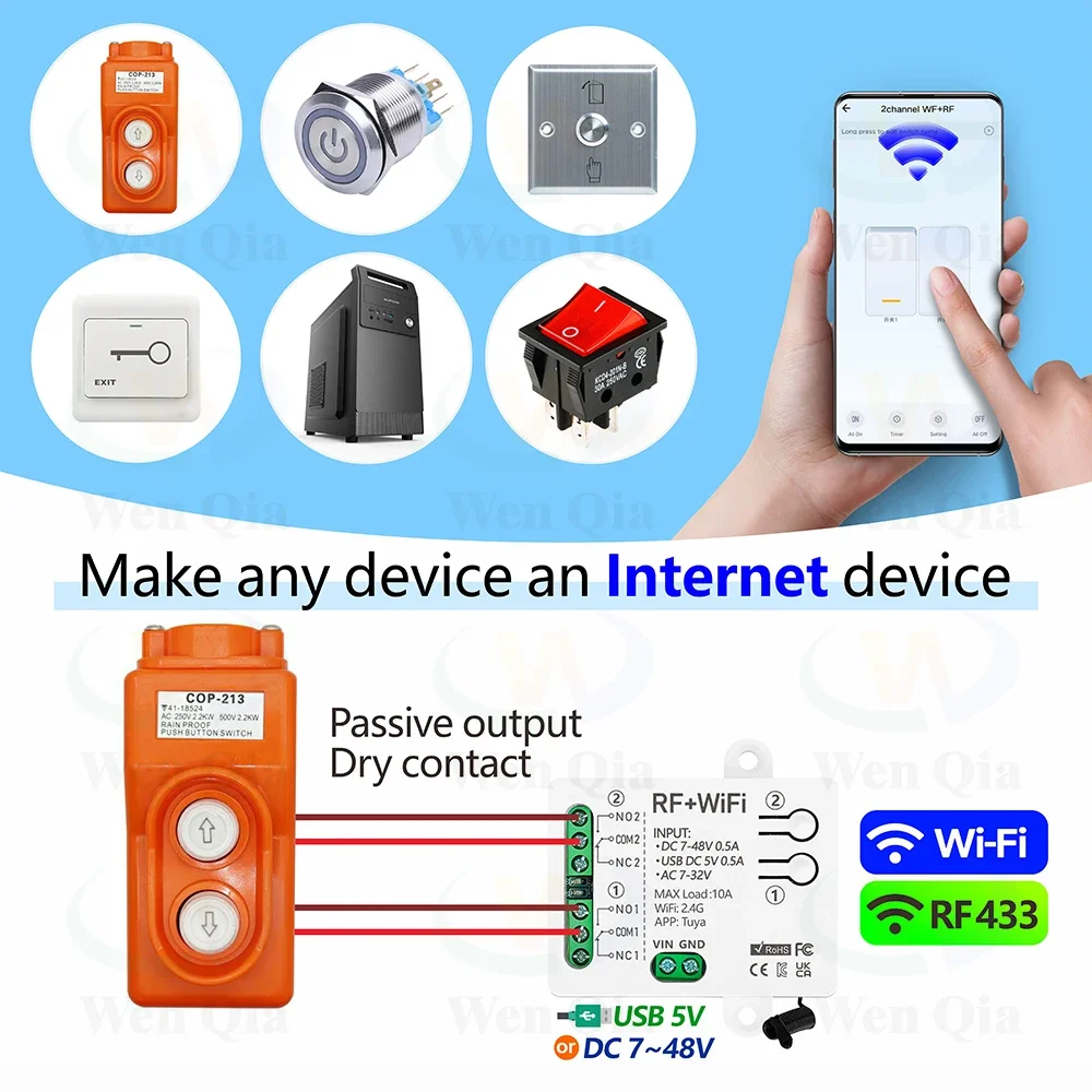 2CH スマートライトスイッチ Tuya、WiFi & RF - Universal Remote Smart Home のレビューと価格