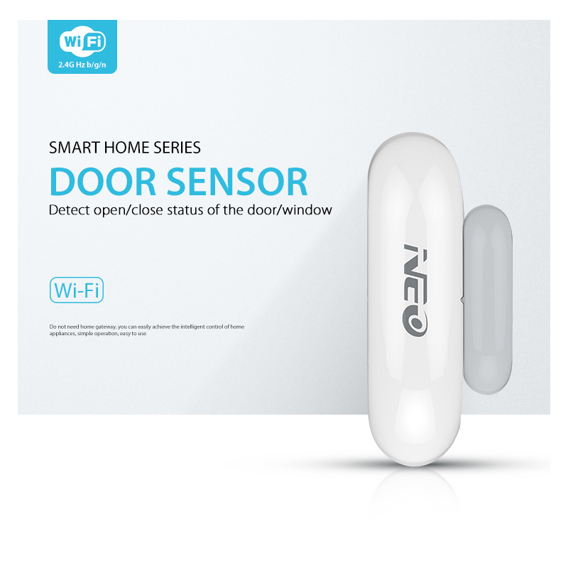 インテリジェントワイヤレスドア磁気検出器アラーム Tuya  - Wireless Door Sensor のレビューと価格