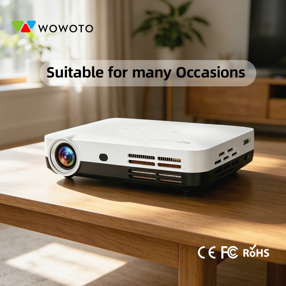 WOWOTO ポータブルミニホームシアタープロジェクター 4 - Smart Home Video のレビューと価格