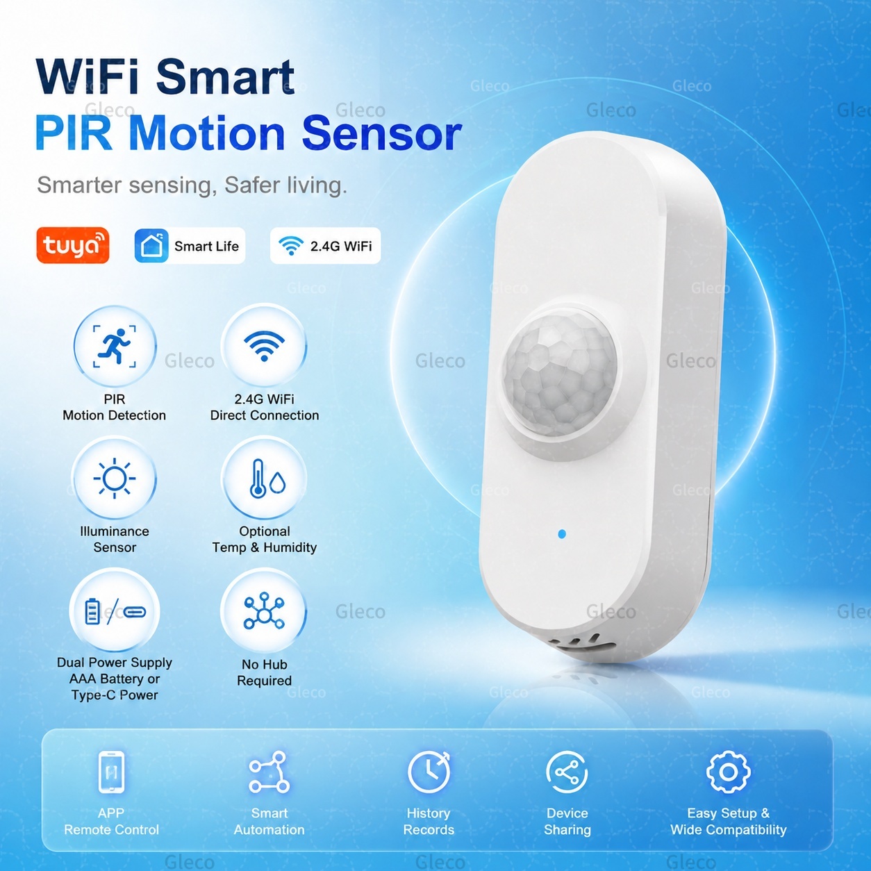 Tuya WiFi PIR モーションセンサー スマートホー - Smart Home Wiser のレビューと価格