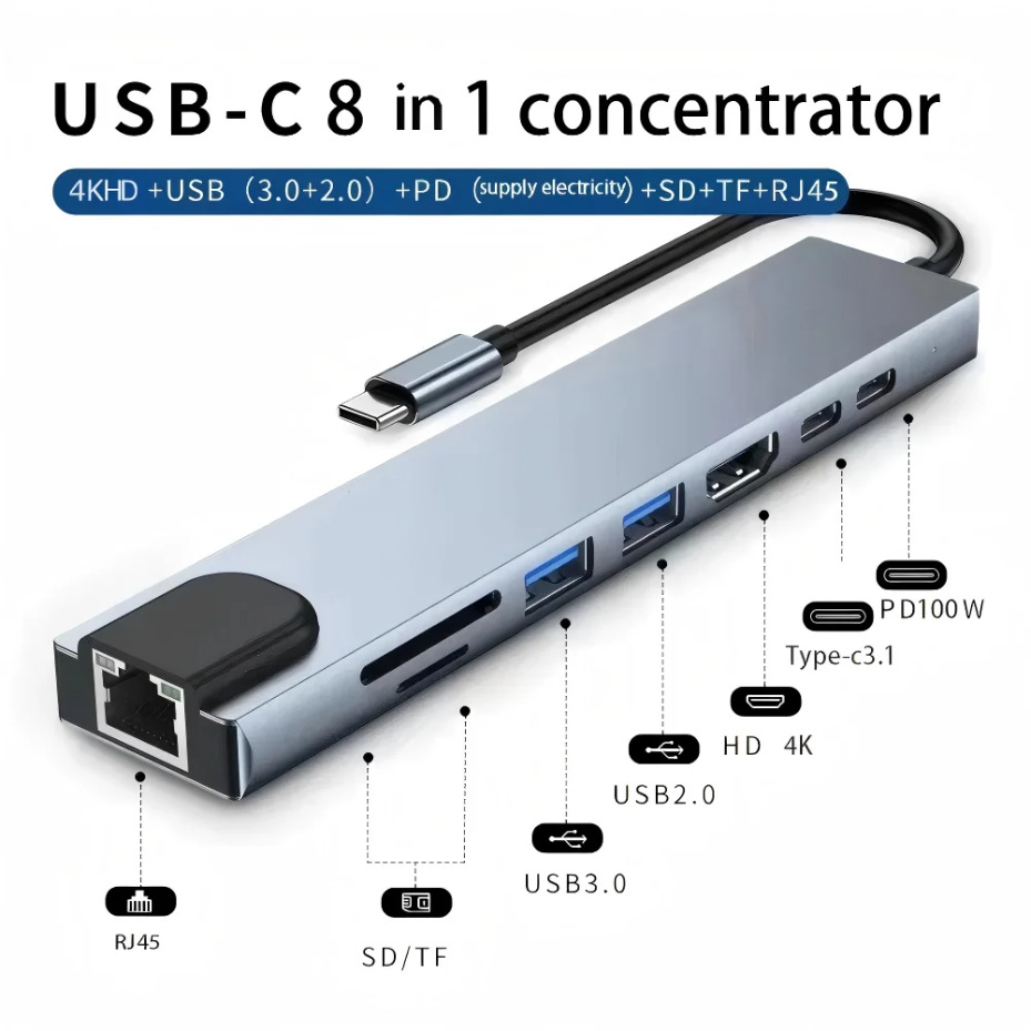 8IN1/2 Type-Cドッキングステーション 8-in- - Smart Home Hub 2 のレビューと価格