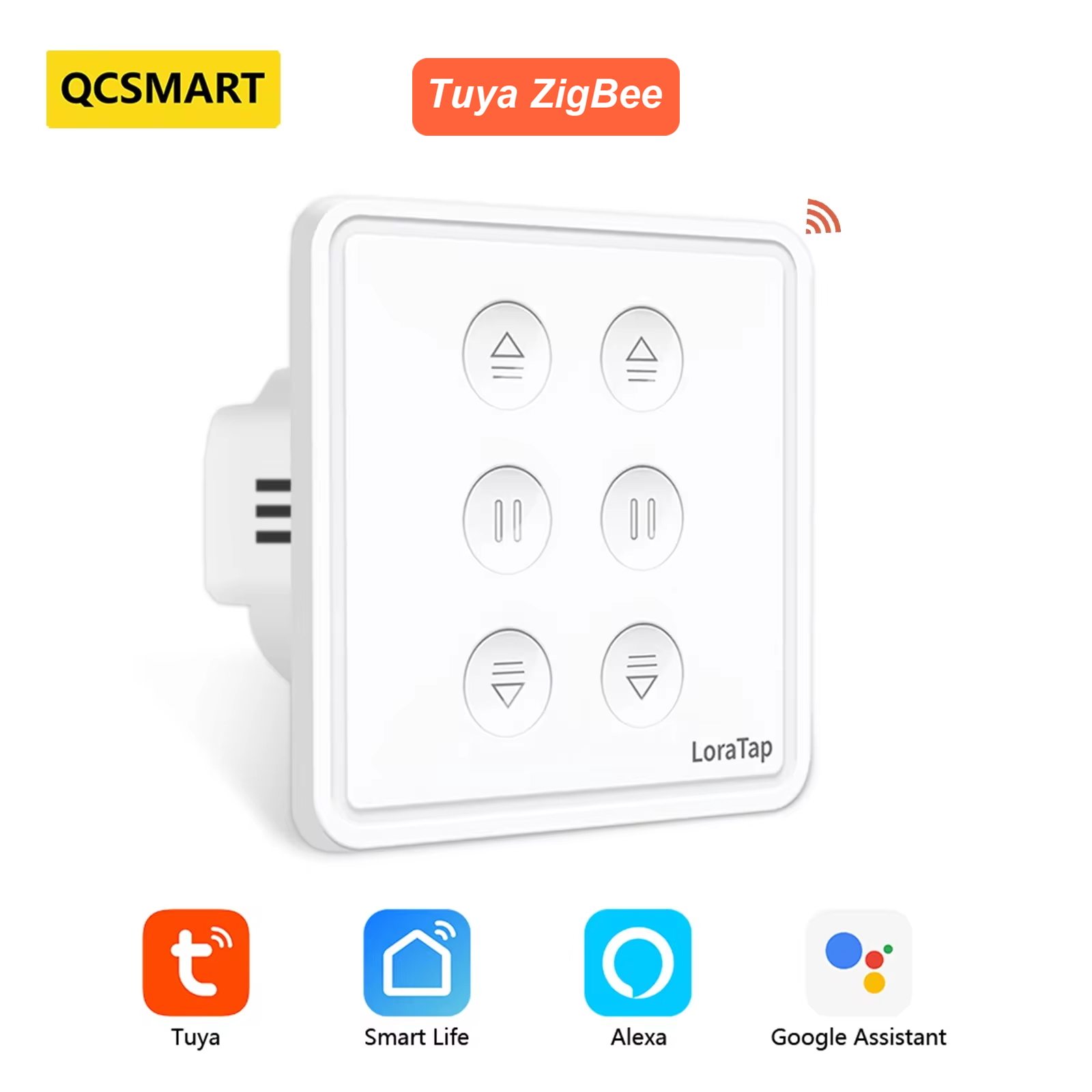 Qcsmart-電気シャッター,双方向カーテンスイッチ,リモ - Universal Remote Smart Home のレビューと価格