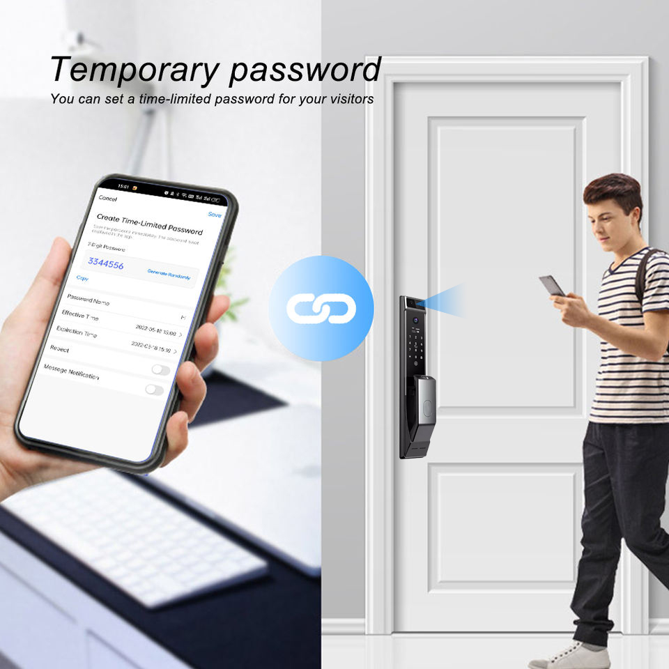 スマートドアロック キーレス Tuya Wifi 指紋認証  - Smart Home Door Lock のレビューと価格