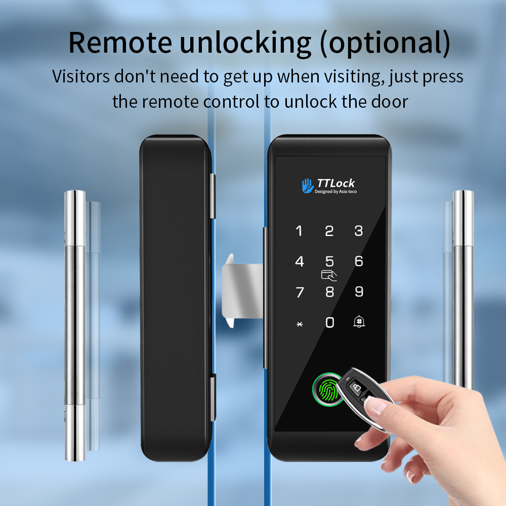 TTLOCK スマートガラスロック 指紋認証 13.56MH - Smart Home Door Lock のレビューと価格