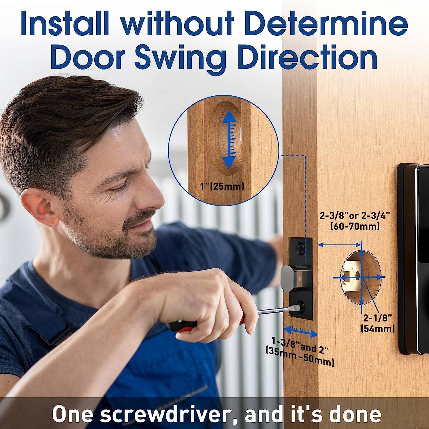 パスワード付きスマートロック、タッチスクリーンキーパッド付き - Smart Home Door Lock のレビューと価格