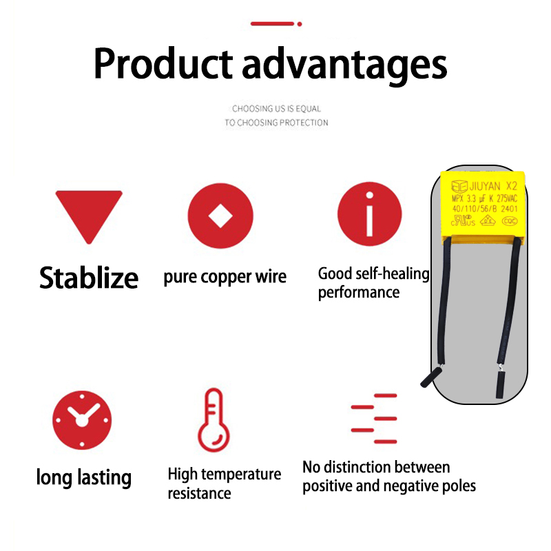 2.2uF X2 安全コンデンサ 275VAC ポリプロピレ - Smart Home Yellow のレビューと価格